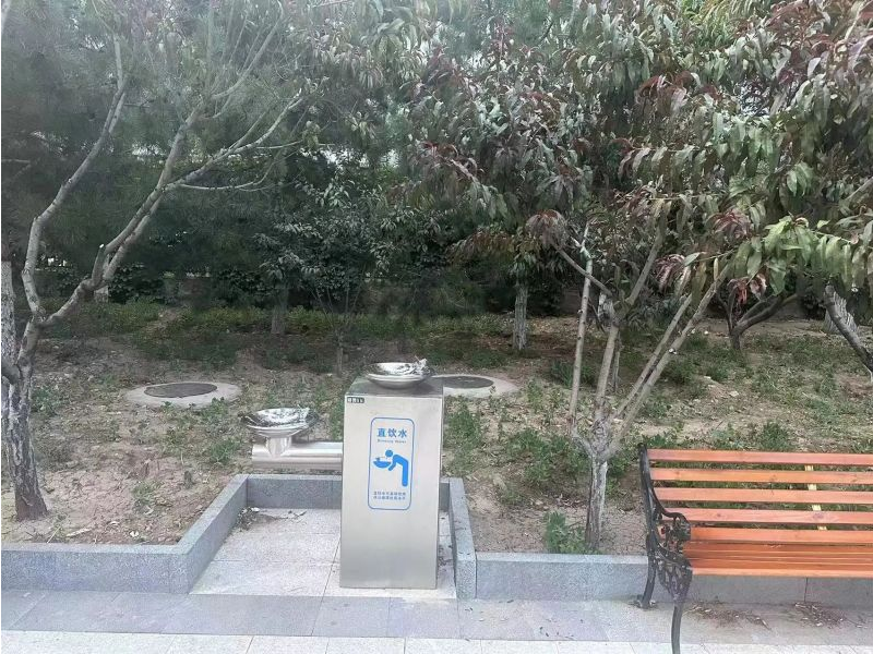 经开区的这个口袋公园能免费喝直饮水
